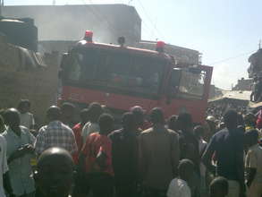 Fire Truck during the tragedy