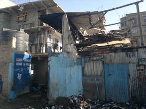 The damage caused and complex under construction