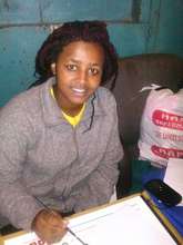 Benta at her Drawing table