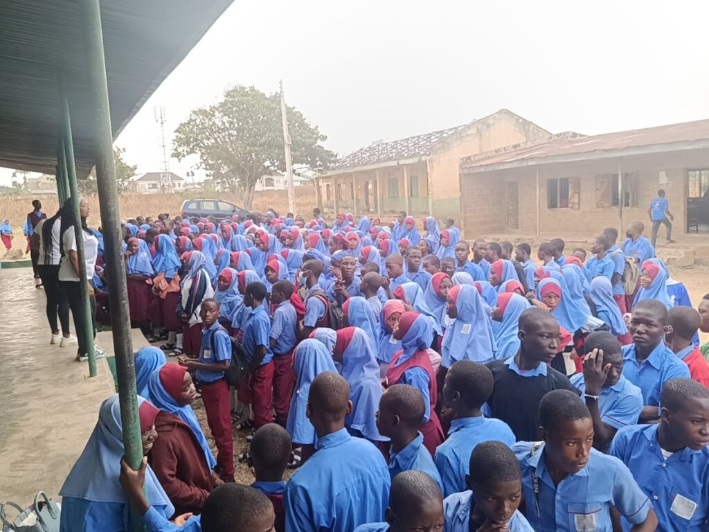 Addressing the students about Blood Group/Genotype