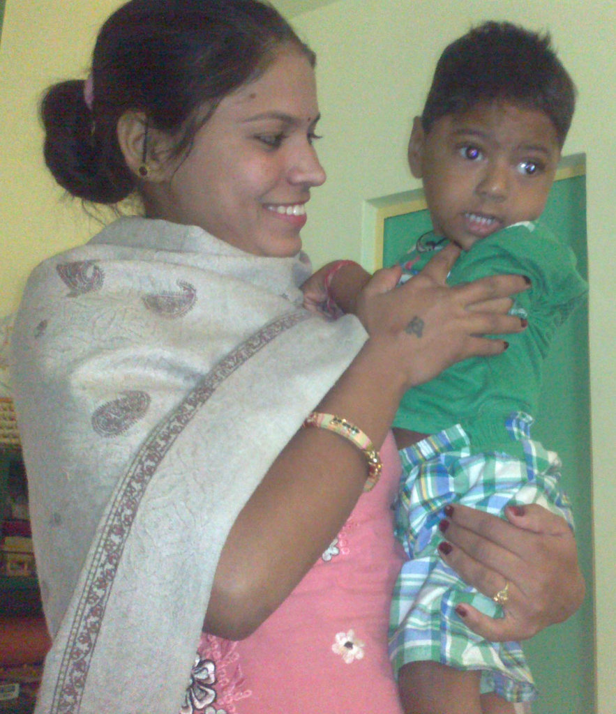 Hopeful Mother with Dev