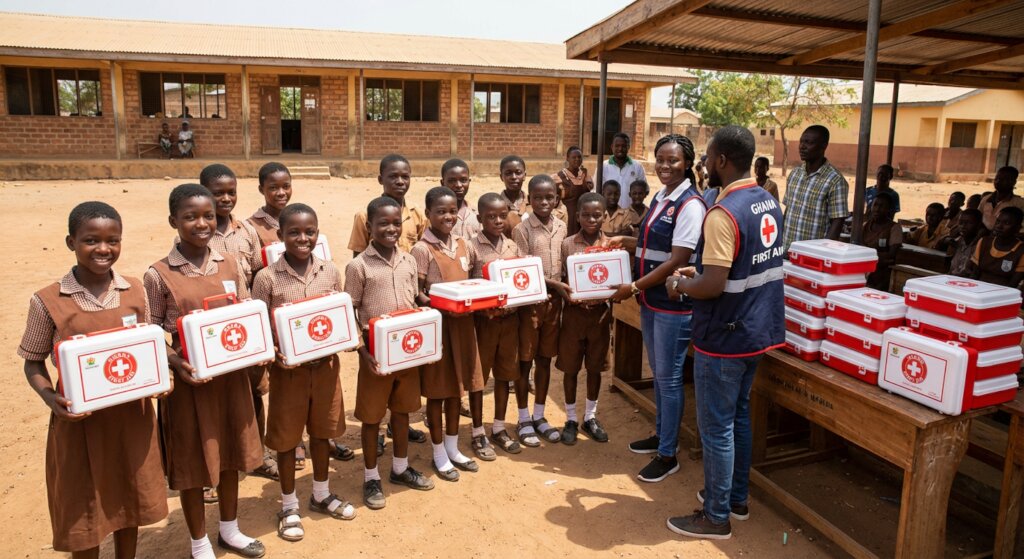 Provide First Aid Kits to Schools
