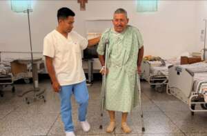 Crutches to aid in recovery