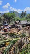 Destruction in Landslide in Gandoda Udadumbara