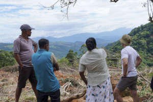 Visiting affected families in Nugethanna