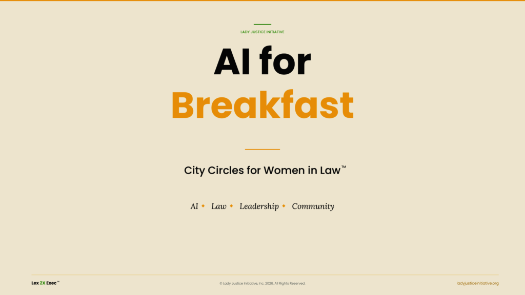 AI for Breakfast- City Circles for Women in Law
