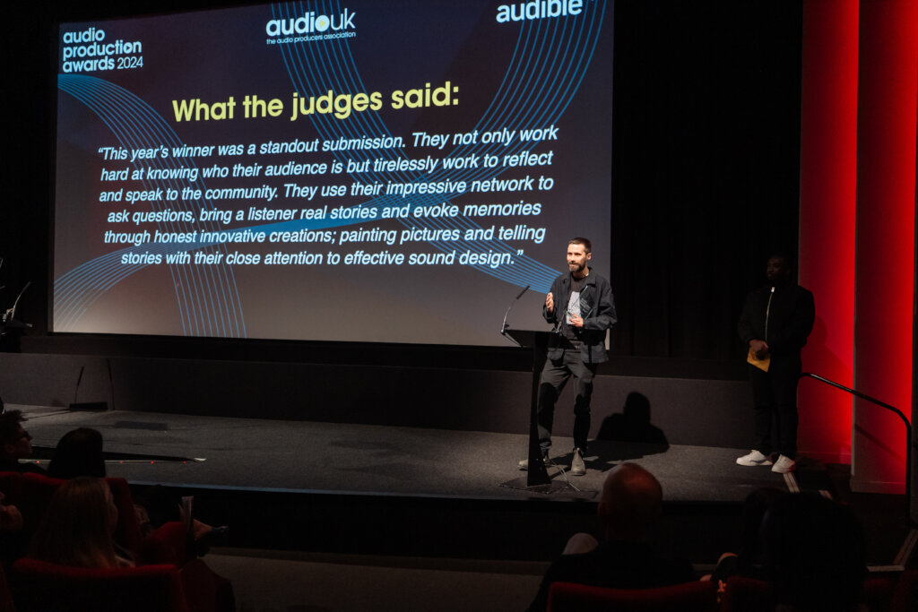 Winning the highest award in Audio Production