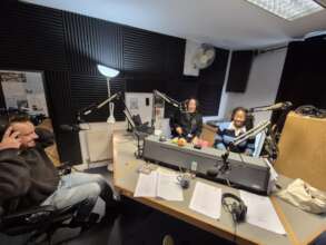 Volunteer-led broadcast training session
