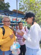 Data collection people affected by the earthquake