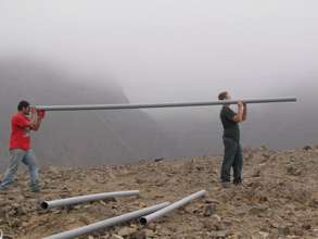 Water pipeline a success by the end of the trip.