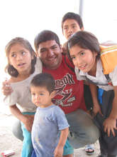 Felipe works with area children