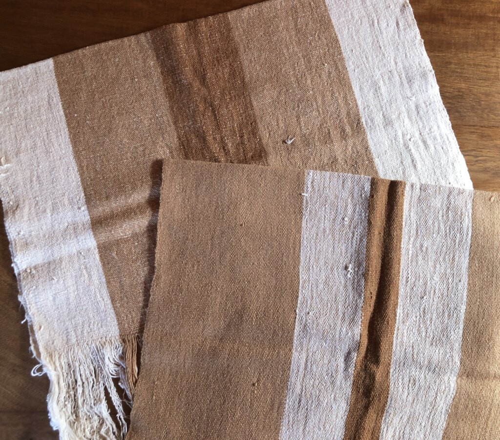 Hand spun, hand woven from GMO-free fiber