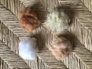 Colored fiber