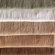 5 colors of hand spun, hand woven fabric
