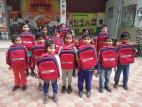 New Books , Stationery and Bags Distribution