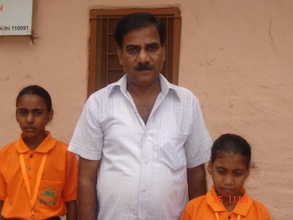 Barkha, Honey and their proud father Ajay Sharma