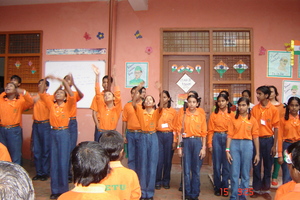 Children Performing on Independence Day