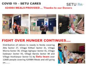 Distributing Food to needy during COVID19 lockdown