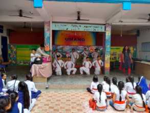 Students Participating at the WIZ kid Contest