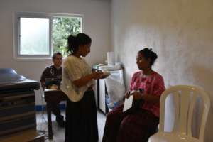 Giving prenatal vitamins