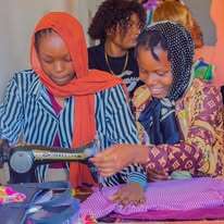 Tailoring lessons for refugee women