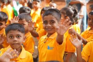 Students welcomed to fourth school in India