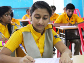 Heena K. received the highest marks.