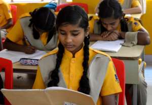Christel House India student at school
