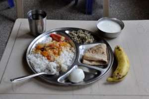 A student meal at Christel House