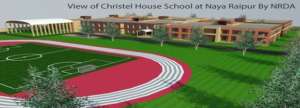 Rendering of the new school in Naya Raipur