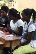 Girls participating in the parliament