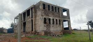 Front view of the building from the side