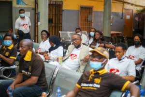 Behind every call, volunteers and partners support