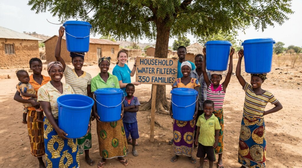 Provide Water Filters for 350 Families in Ghana
