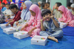 Kids enjoying meals