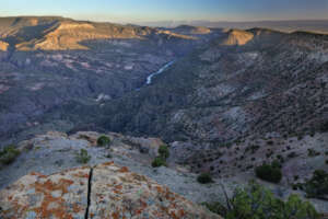 Looking into the Gunnison Gorge from the Rim