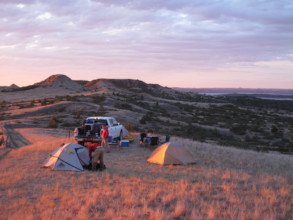 Camping on the CMR Refuge for field work