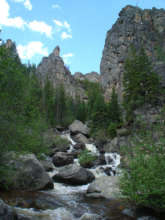 Sarvis creek is popular among local anglers