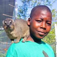 A student and Tilou (RIP)