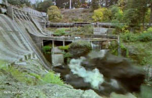 Condit Dam is breached on October 26, 2011.