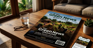 An imaginary image of the Green News Magazine