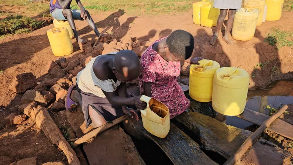 The available water sources are not safe