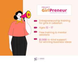 Train 60 Girls to Become Entrepreneurs in Lebanon