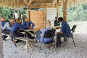 Meeting with community leaders