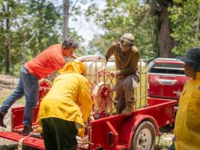 Firefighting Trailer with tank and water pump