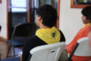 Scouts training to join the Community Fire Brigade