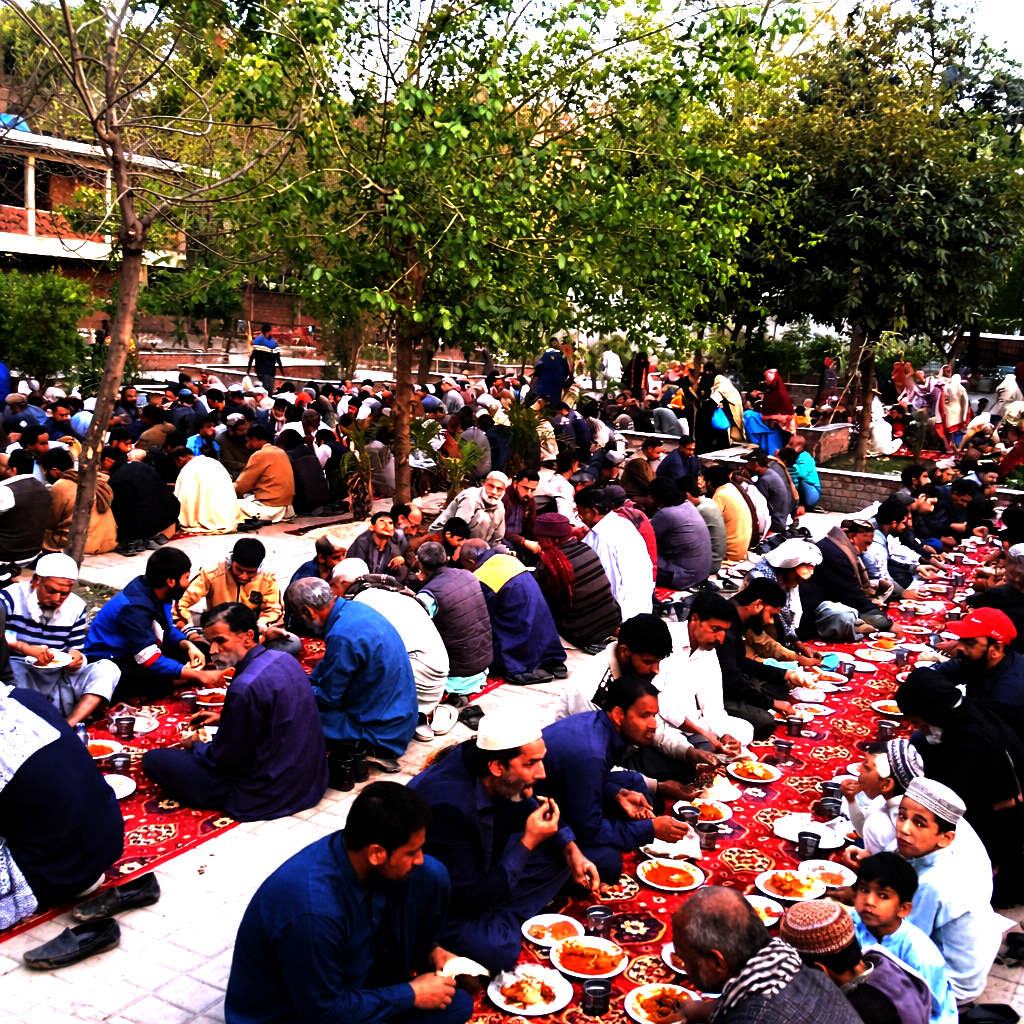 Individuals Breaking Fast