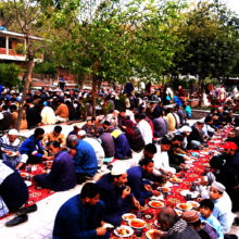 Individuals Breaking Fast