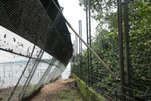 The collapsing High Security Enclosure dome