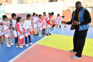 Visit of International Basketball Player Sam Vince